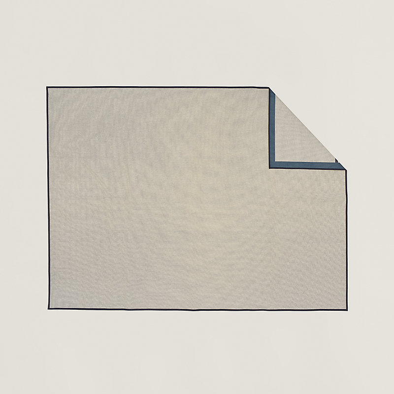 Cheval a la Couverture picnic mat - Blue | Hermès USA